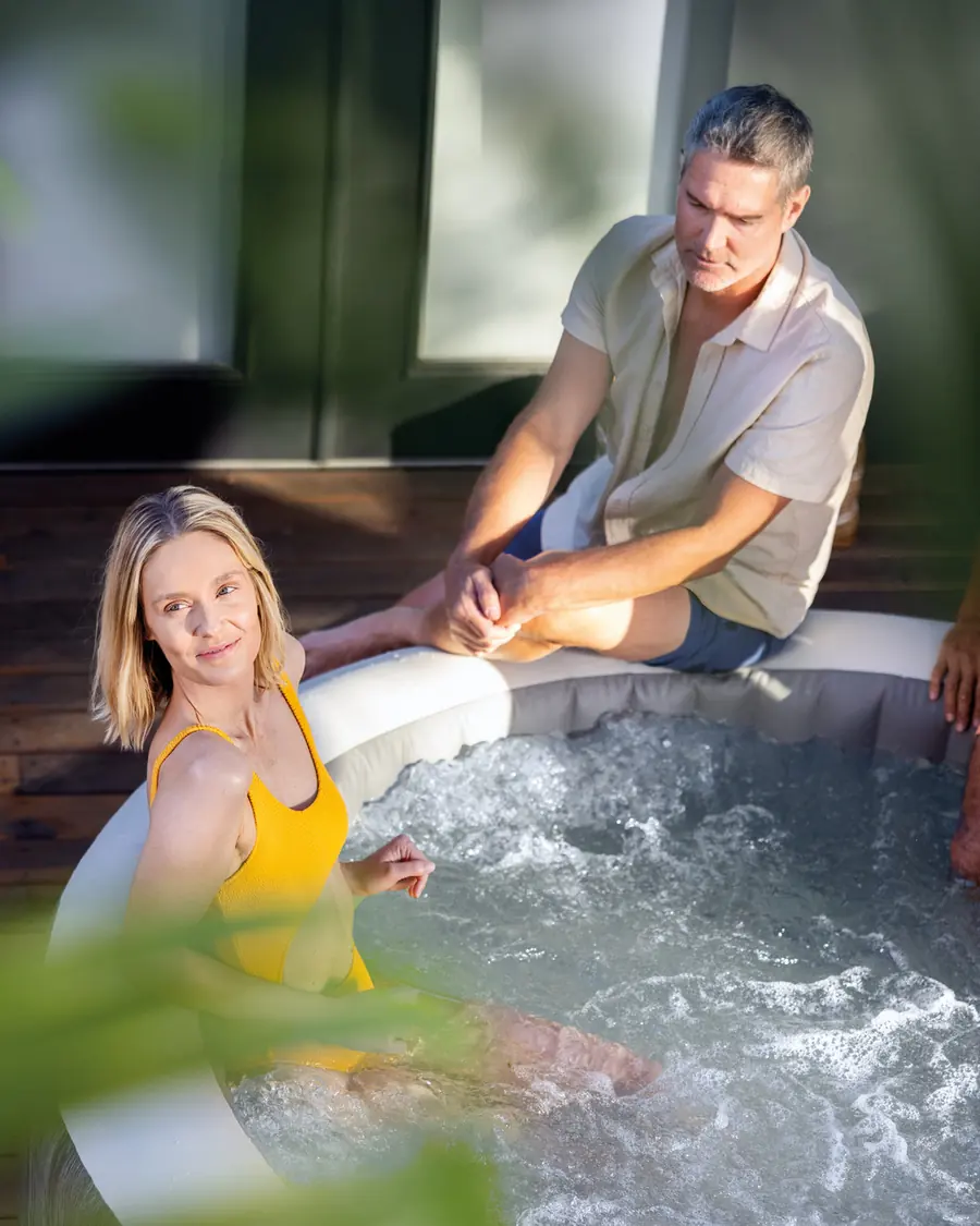 Intex PureSpa Greywood Deluxe 6-person hot tub, view 5